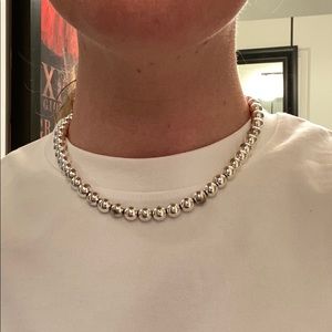 Ralph Lauren Silver Ball Necklace